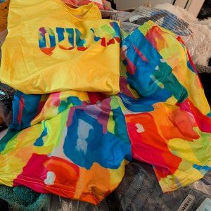 Queen 2 piece short set NWOT